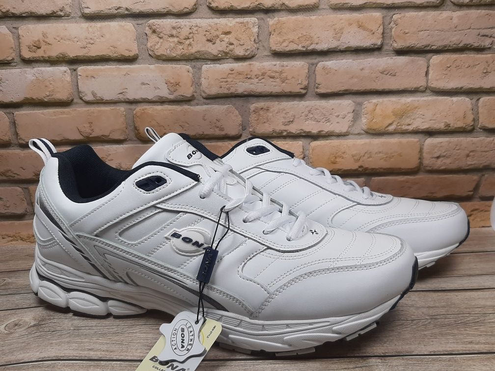 Белые мужские кроссовки Bona 805А  47-50р