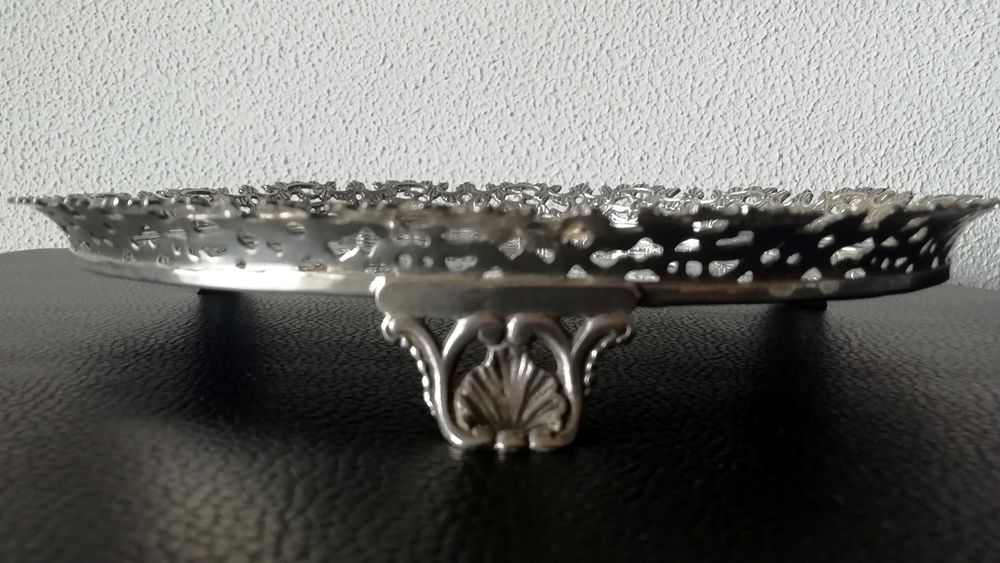 Salva ou Bandeja Gradinha de prata contraste Javali II Porto e Cosme T