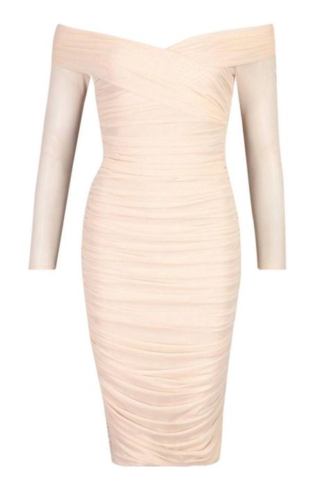 Гарна вечірня сукня Boohoo з відкритими плечима