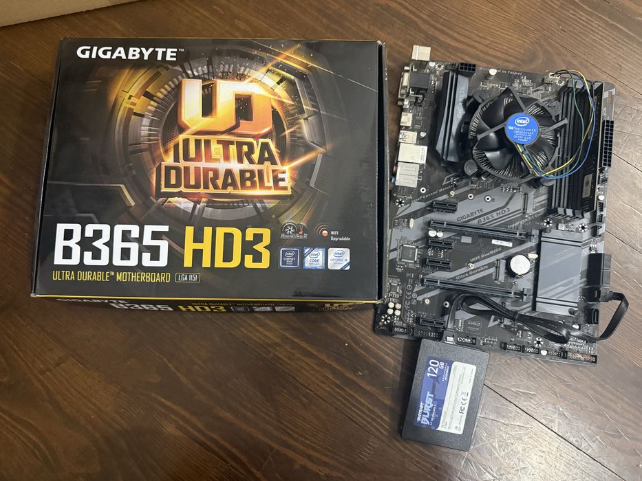 Тушка Gigabyte B365 HD3+Intel Pentium G4400+8Gb DDDR4 RAM + SSD 128Gb