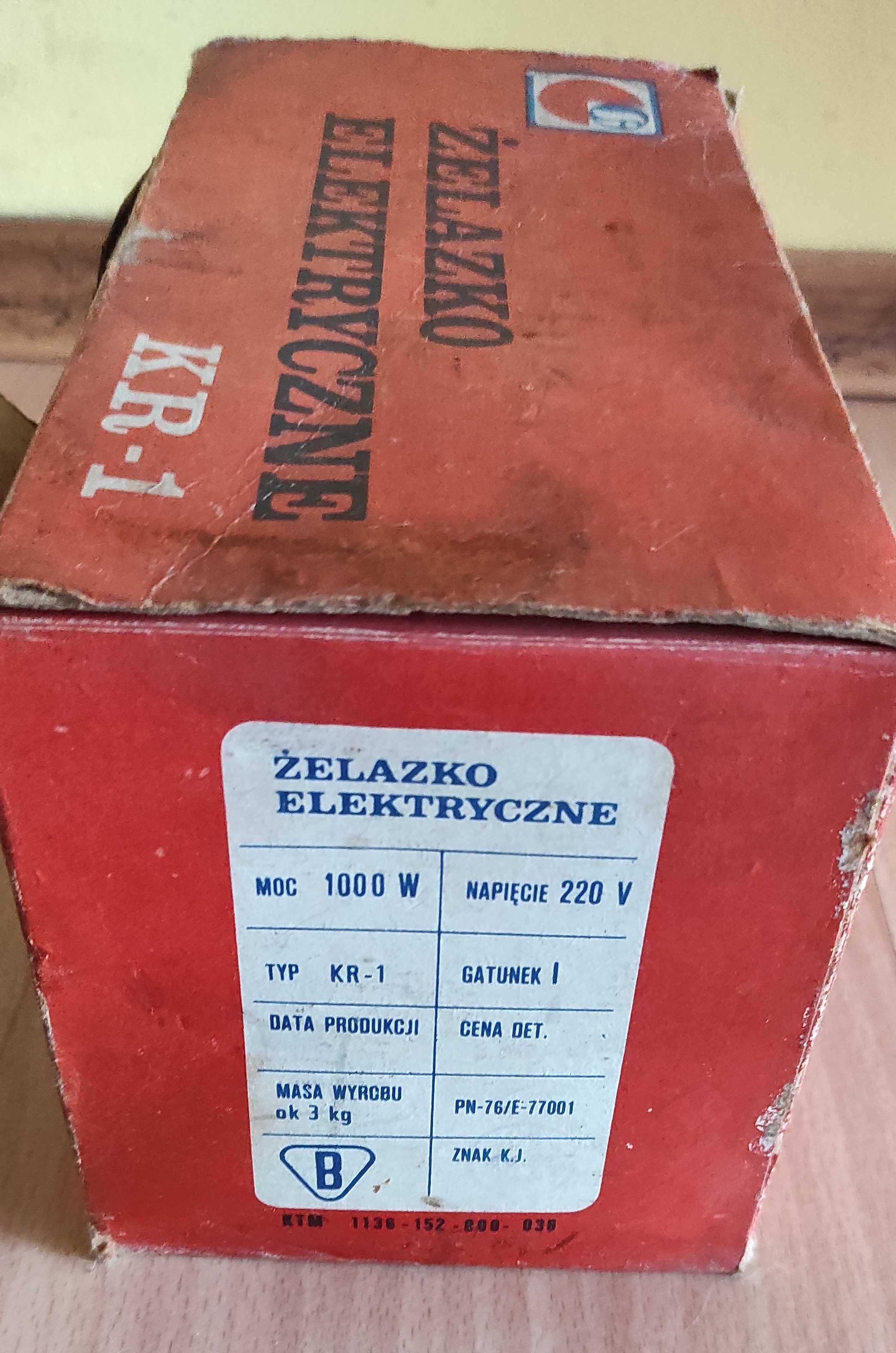 Żelazko PRL Nowy Życie typ KR-1