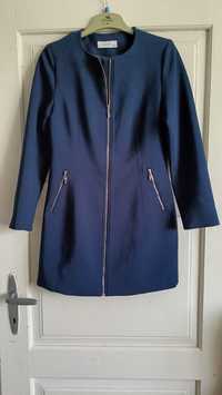 Granatowy wiosenny damski płaszcz Reserved rozmiar 36 S