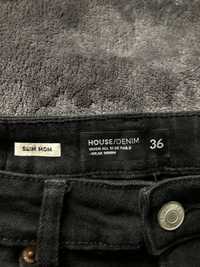 Spodnie czarne skinny jeans House