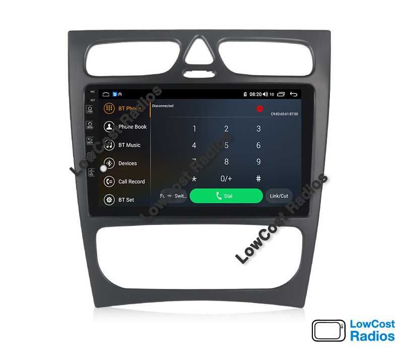 Auto Rádio 9' MERCEDES BENZ W203 e W209 | GPS ANDROID BT USB APPS WIFI