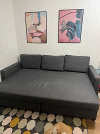Sofa cama e bau Ikea