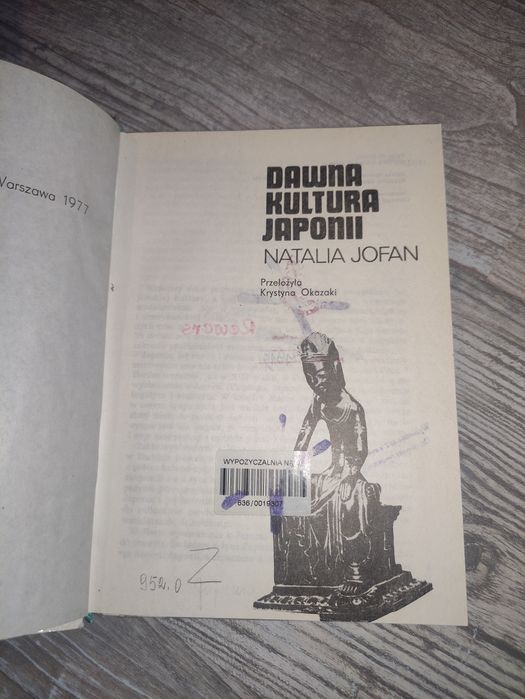 Natalia Jofan "Dawna kultura Japonii"
