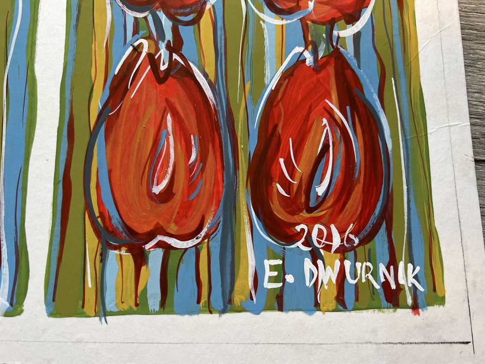 Edward Dwurnik, tulipany 2016r,