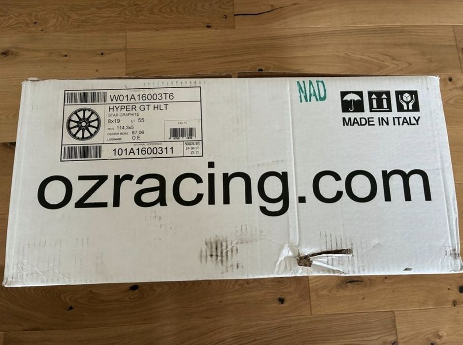 Oz Hyper GT 4x 19 5x114.3 ET55 8j Hyundai I30N