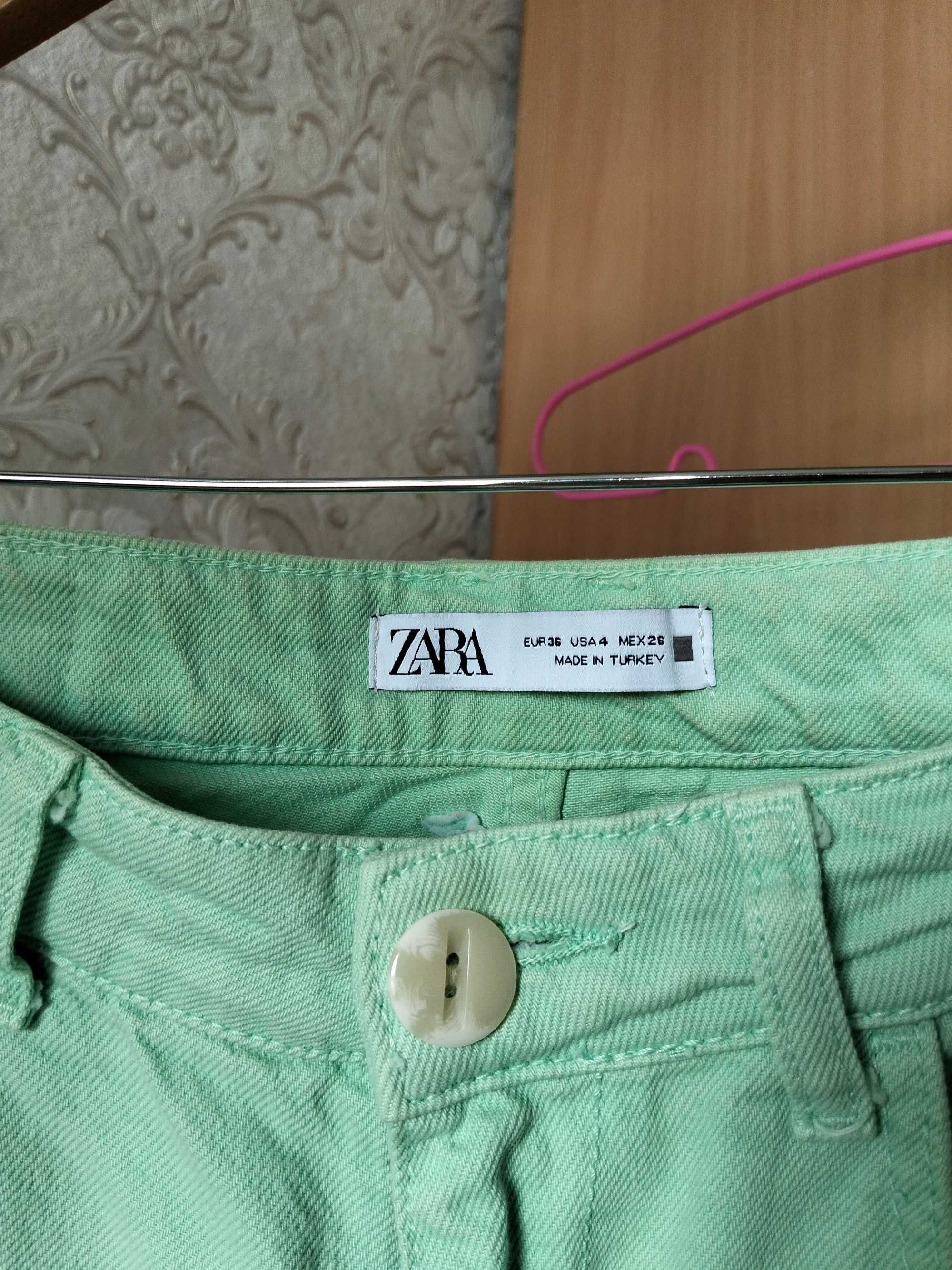 Зелена джинсовка ZARA