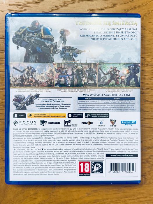 Warhammer 40k Space Marine 2 PS5