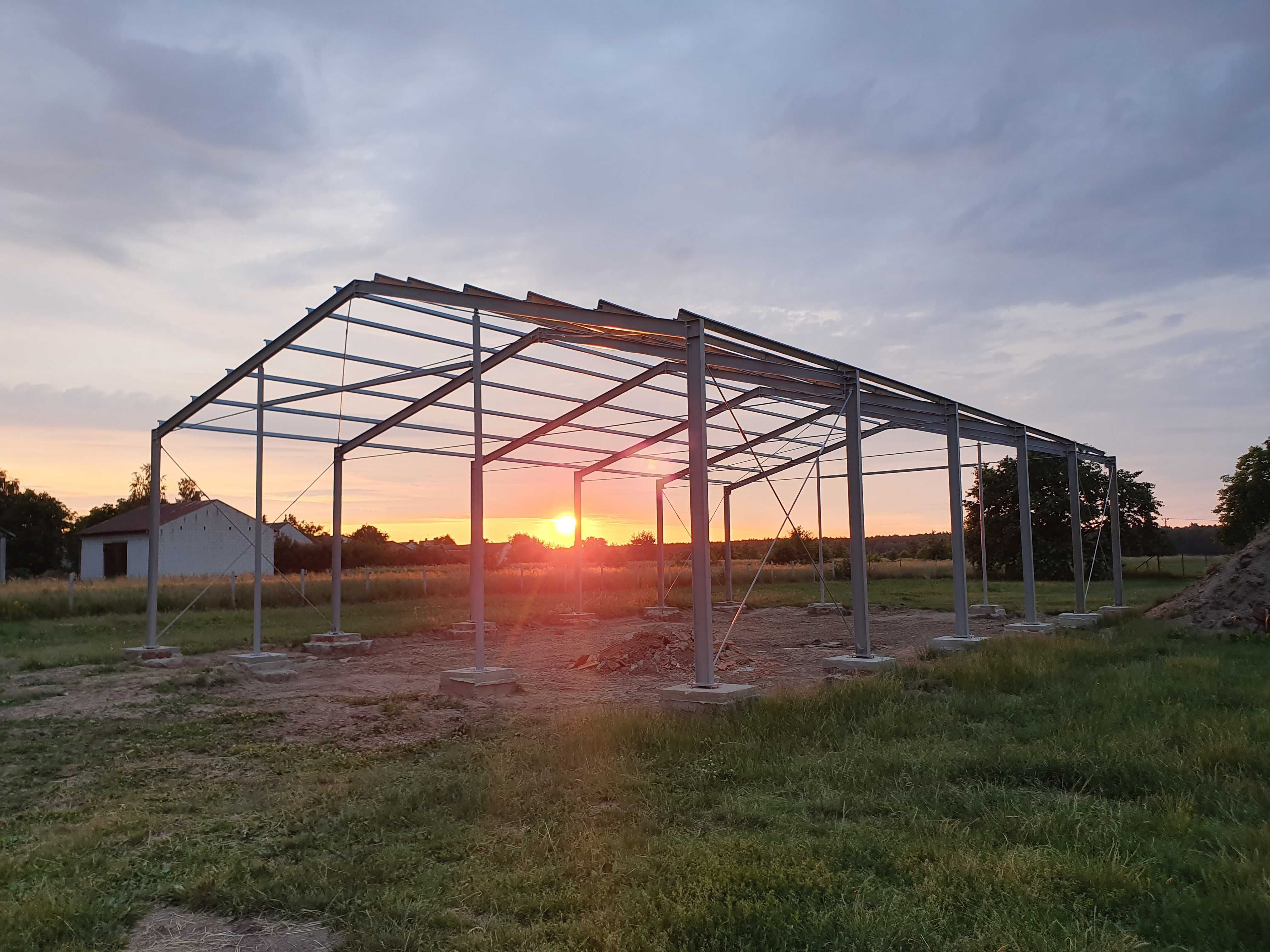 Konstrukcja Hali 15x30x5m 450m2 Konstrukcje stalowe hale PRODUCENT