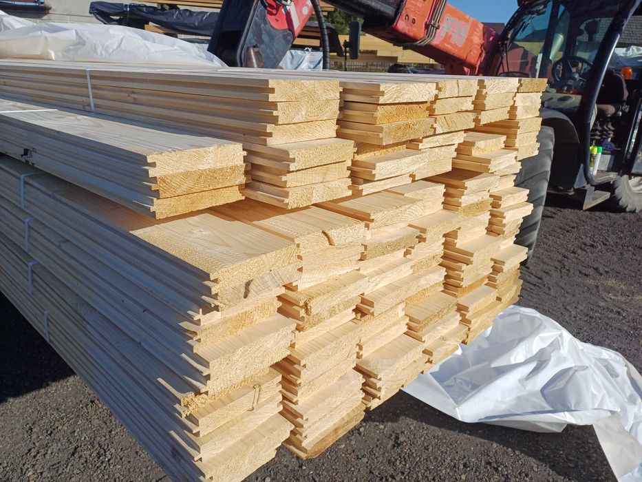 Deska elewacyjna tarasowa podłogowa heblowana szalówka podbitka półbal