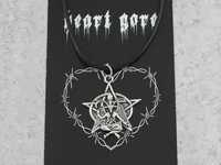 nowy wisiorek baphomet pentagram gotycki gothic alternative HG89