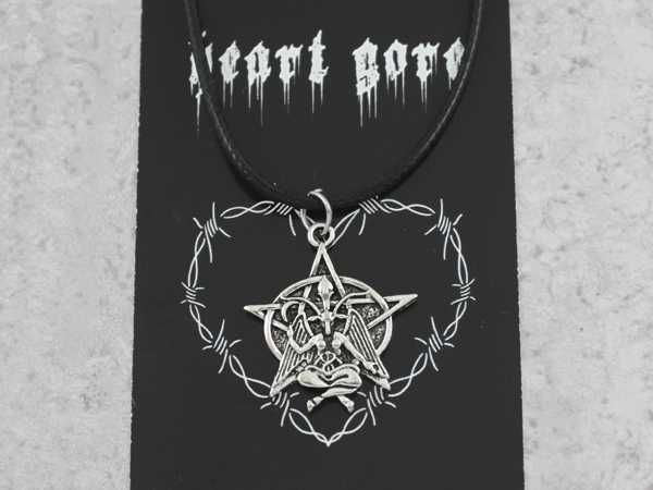 nowy wisiorek baphomet pentagram gotycki gothic alternative HG89