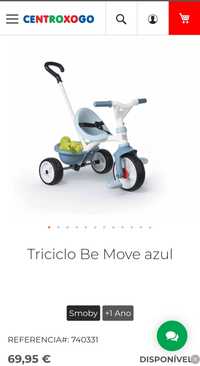 Triciclo Smoby Be Move (versão rodas em borracha)