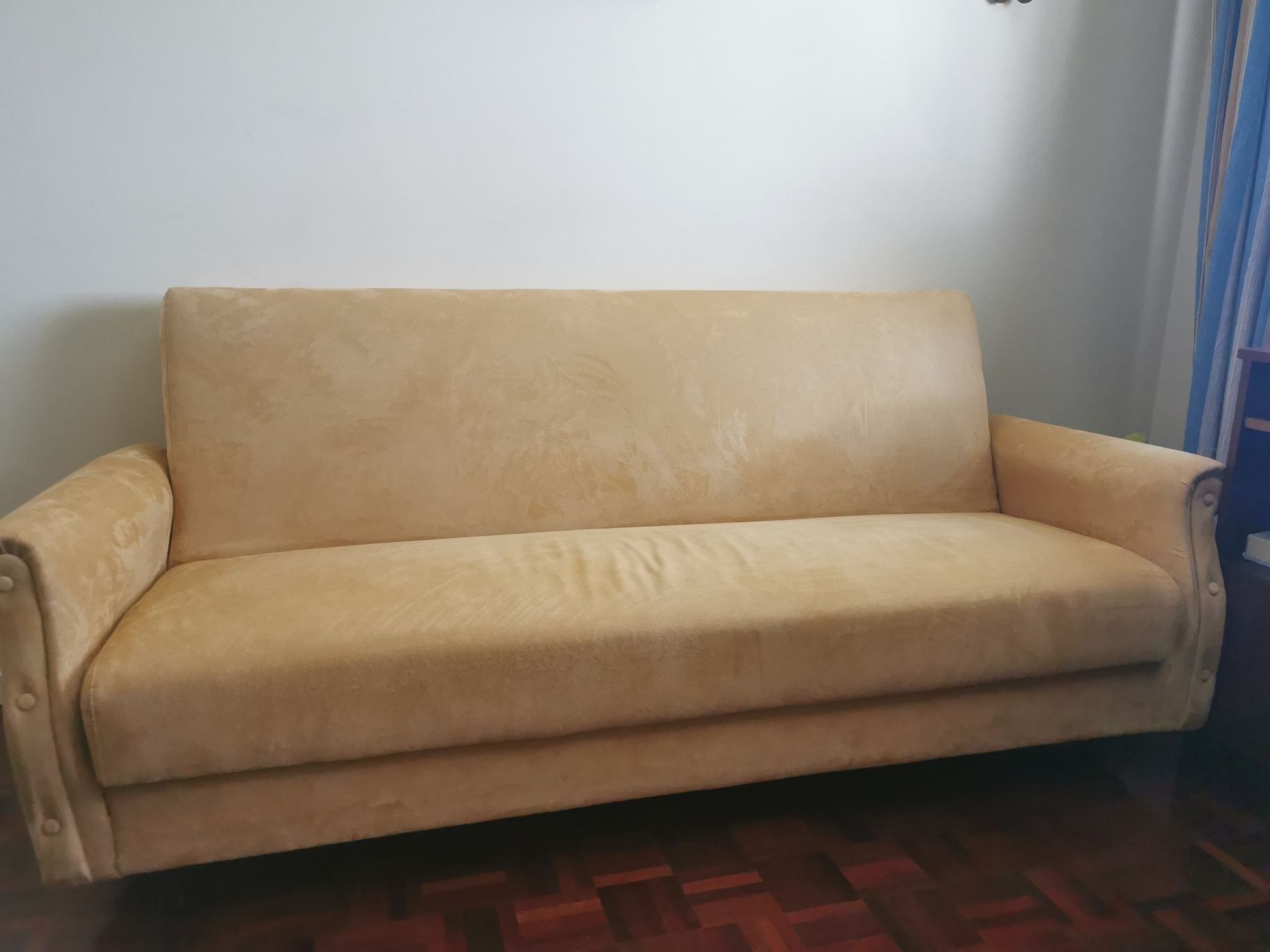 Sofá cama nobuk com 1.90 de comprimento