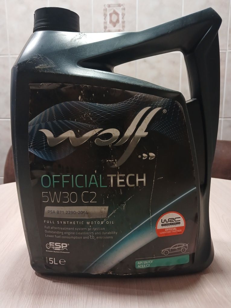 Олива Wolf officialtech 5w-30 c2, 5л