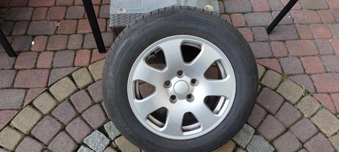 Koła/alufelgi Audi z oponami 15"/112×5 Dunlop