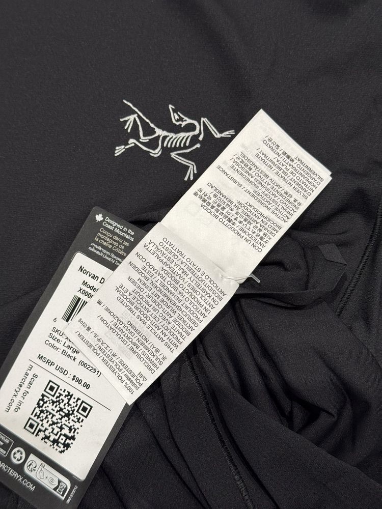 Футболка Arc'teryx Norvan Downword Logo SS оригінал оригинал