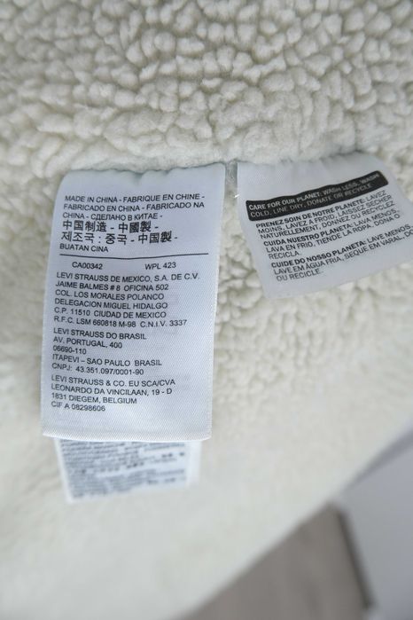 Levi's jeansowy na miśku męski r L