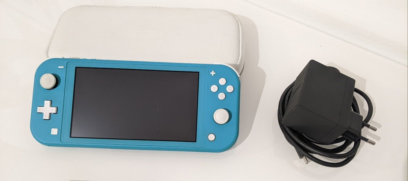 Nintendo Switch Lite azul com cartão MIG Switch