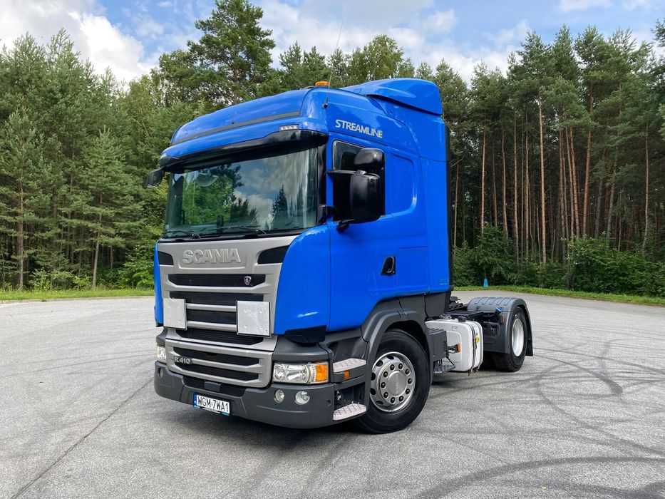 Scania R410, hydraulika podwójna  Salon PL, pierwszy właściciel. Silnik bez EGR! hydraulika webasto