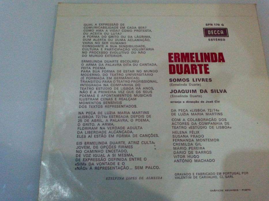 Disco de Vinil - Ermelinda Duarte