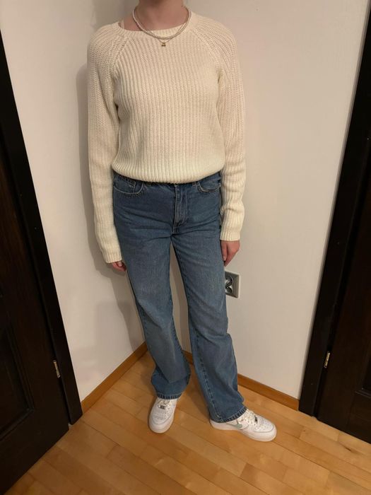Zestaw jeansy + sweter r.xxs