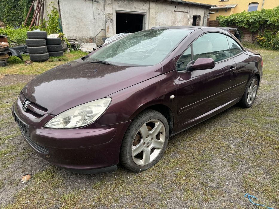 PEUGEOT 307 CC MASKA ZDERZAK LAMPA BŁOTNIK PRZEDNI PAS BELKA DRZWI SZYBA CZĘŚCI 307CC