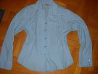 Elegancka Niebieska koszula dekolt S