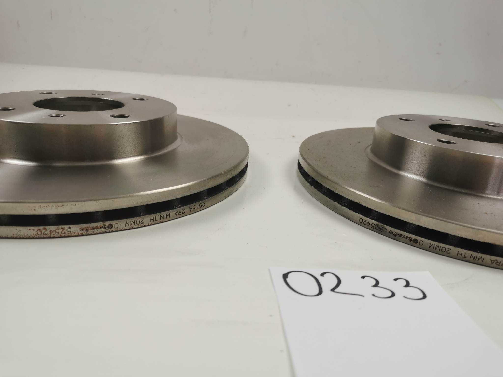 Brembo Tarcza hamulcowa 2x komplet przód Almera II Primera