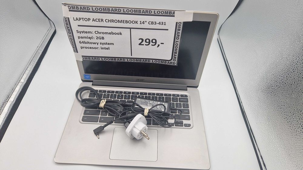 laptop acer chromebook 14" CB3-431 + ZASILACZ