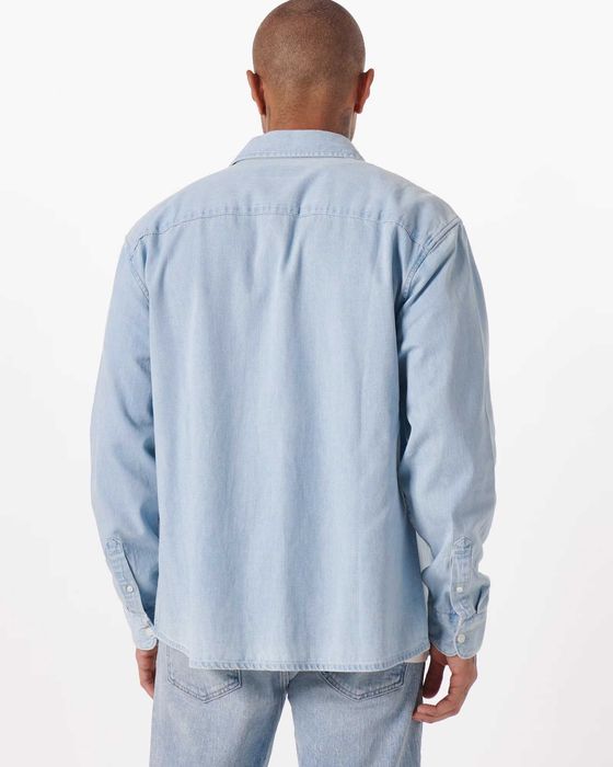 Вільна джинсова сорочка Abercrombie & Fitch (р L,XL,XXL)