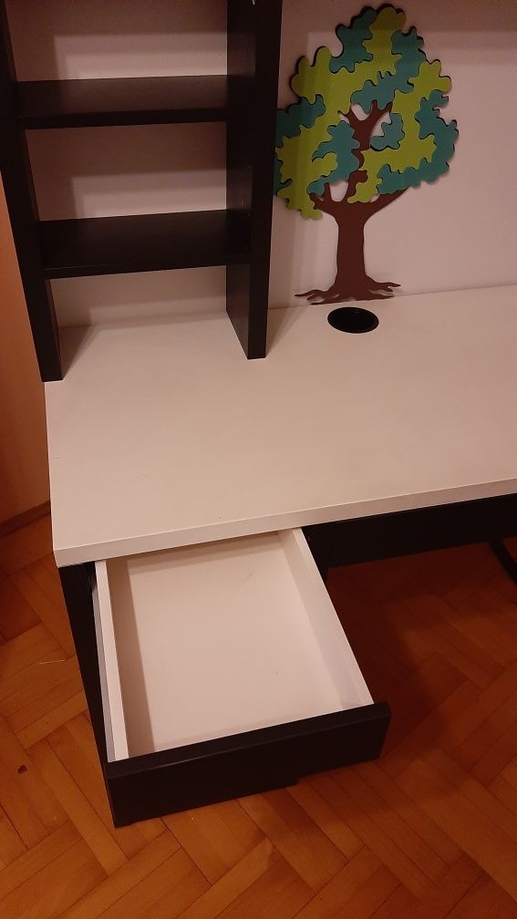 Biurko ikea z nadstawką