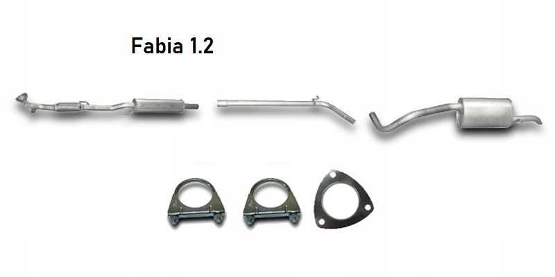 Глушник резонатор штани Skoda Fabia 1.4 Octavia Tour/ 1.6 Roomster