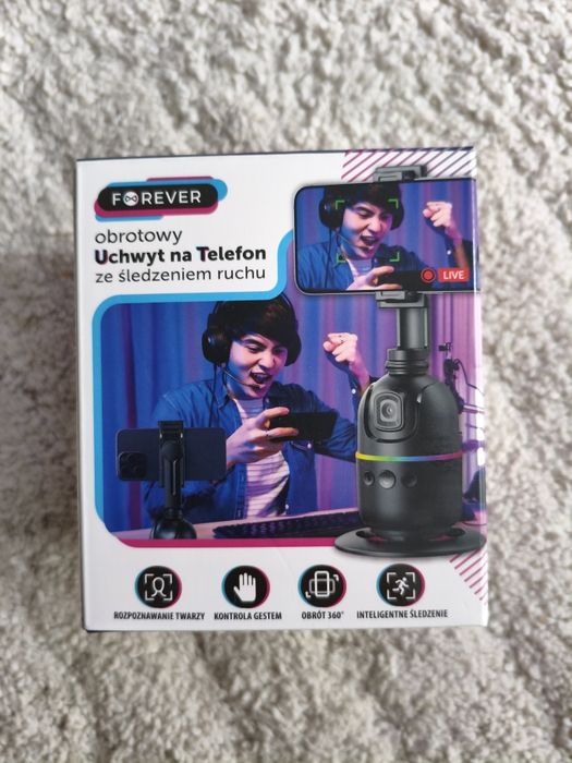 Uchwyt stabilizator gimbal do telefonu Podąża za ruchem 360 stopni Now