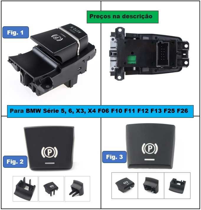 Puxador de porta interior Esqº ou Drtº BMW F10 / F11 / F18