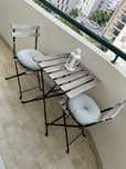 Conjunto mesa e cadeiras exterior