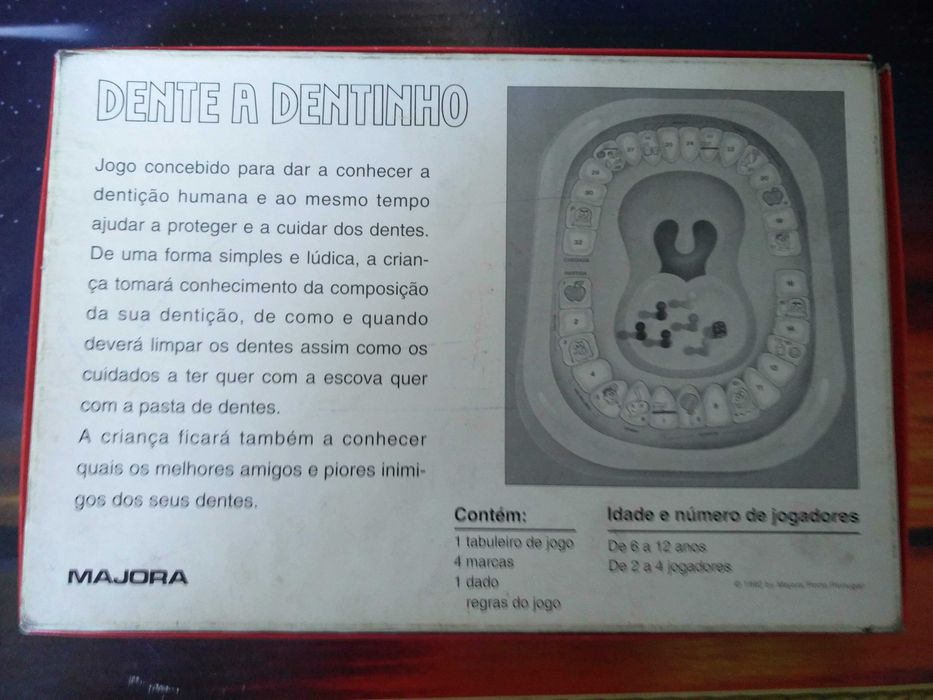 Jogo de Tabuleiro De Dente a Dentinho da Majora
