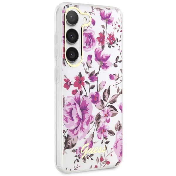 Guess Guhcs23Mhcfwst S23+ S916 Biały/White Hardcase Flower Collection