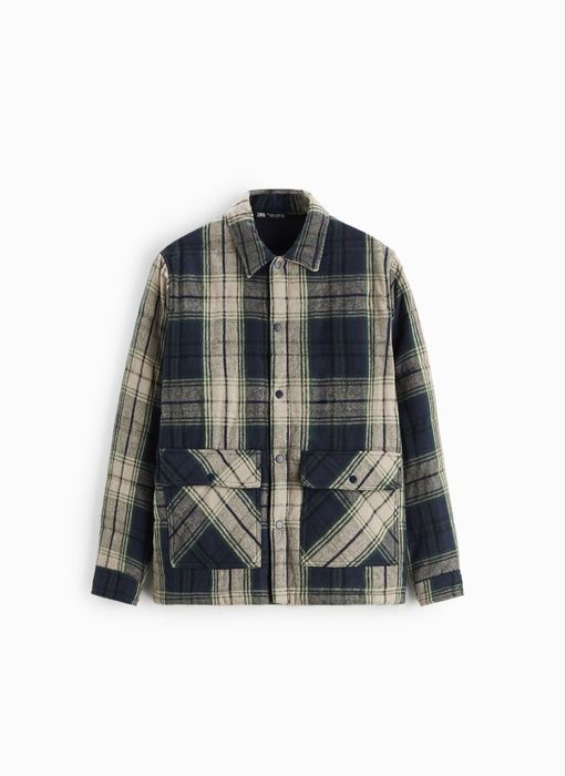Мужская тёплая рубашка ZARA