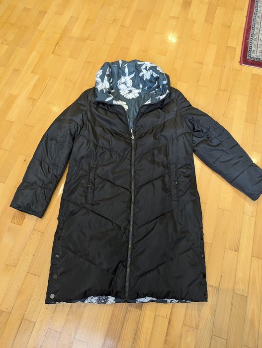 Куртка пуховик двосторонній