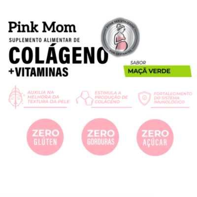 Colágeno Pink Mom Maçã Verde - 240g - WePink - PRÉ-VENDA