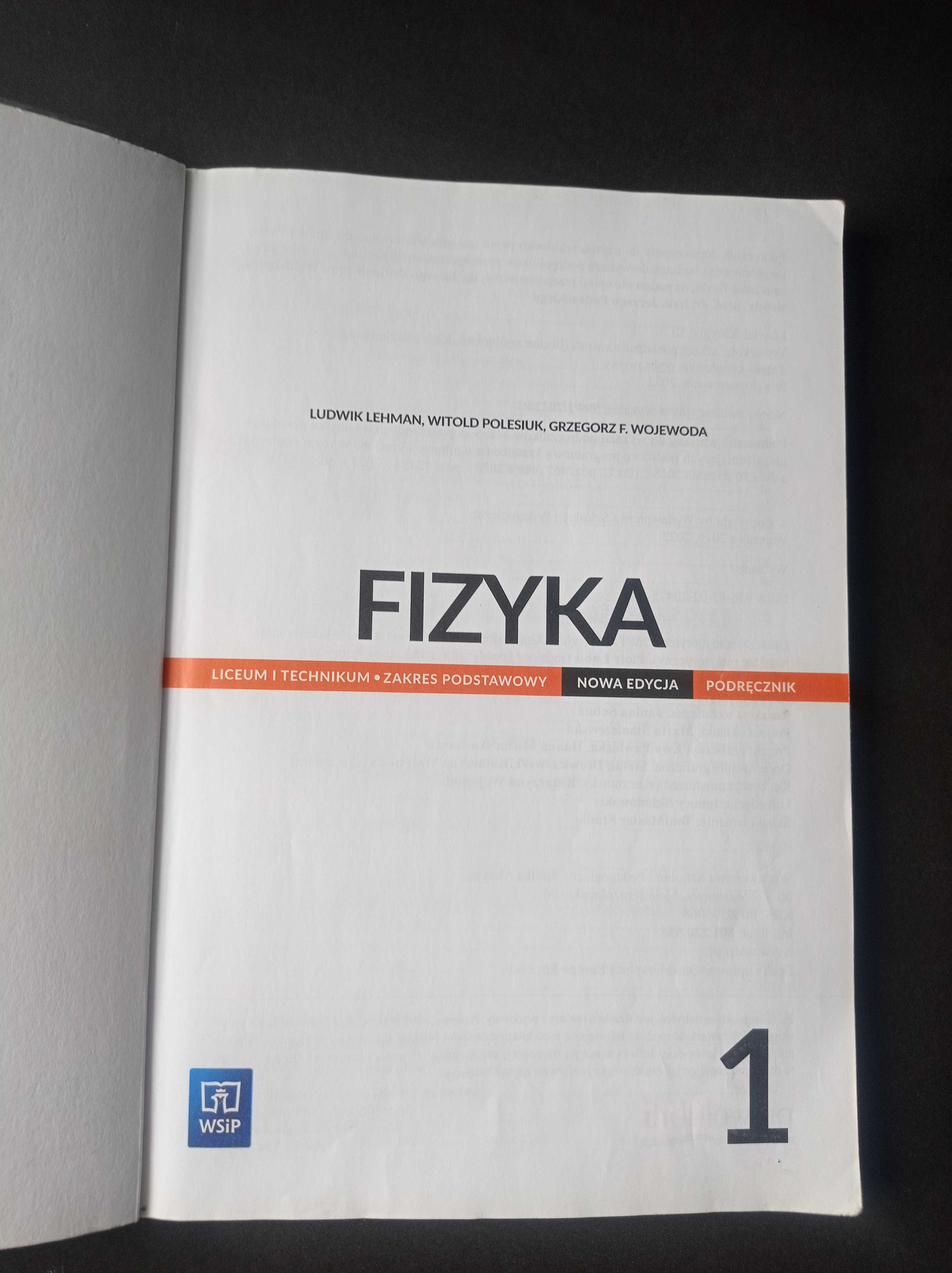 Fizyka 1, liceum i technikum, zakres podstawowy