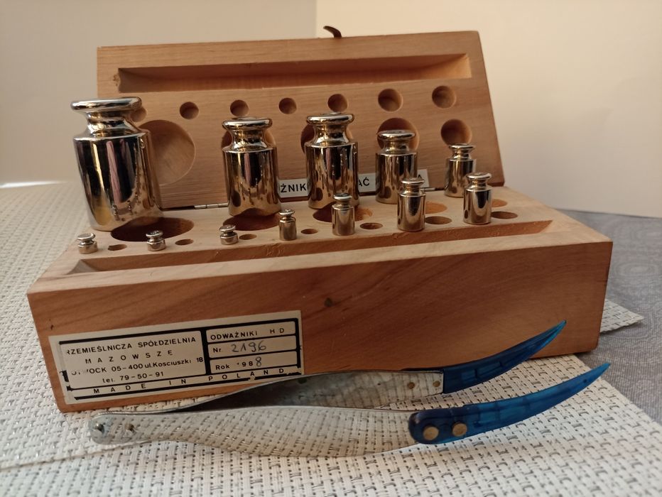 Odważniki do wagi szalkowej