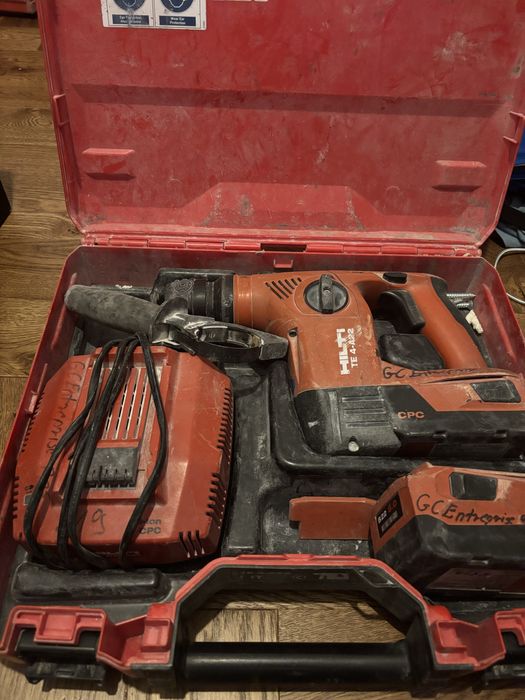 Młotowiertarka hilti TE 4-A22 + 2 baterie + ładowarka + skrzynka