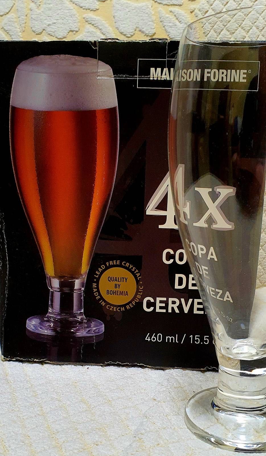 Бокалы для пива, богемского стекла, Чешская Республика, раритет