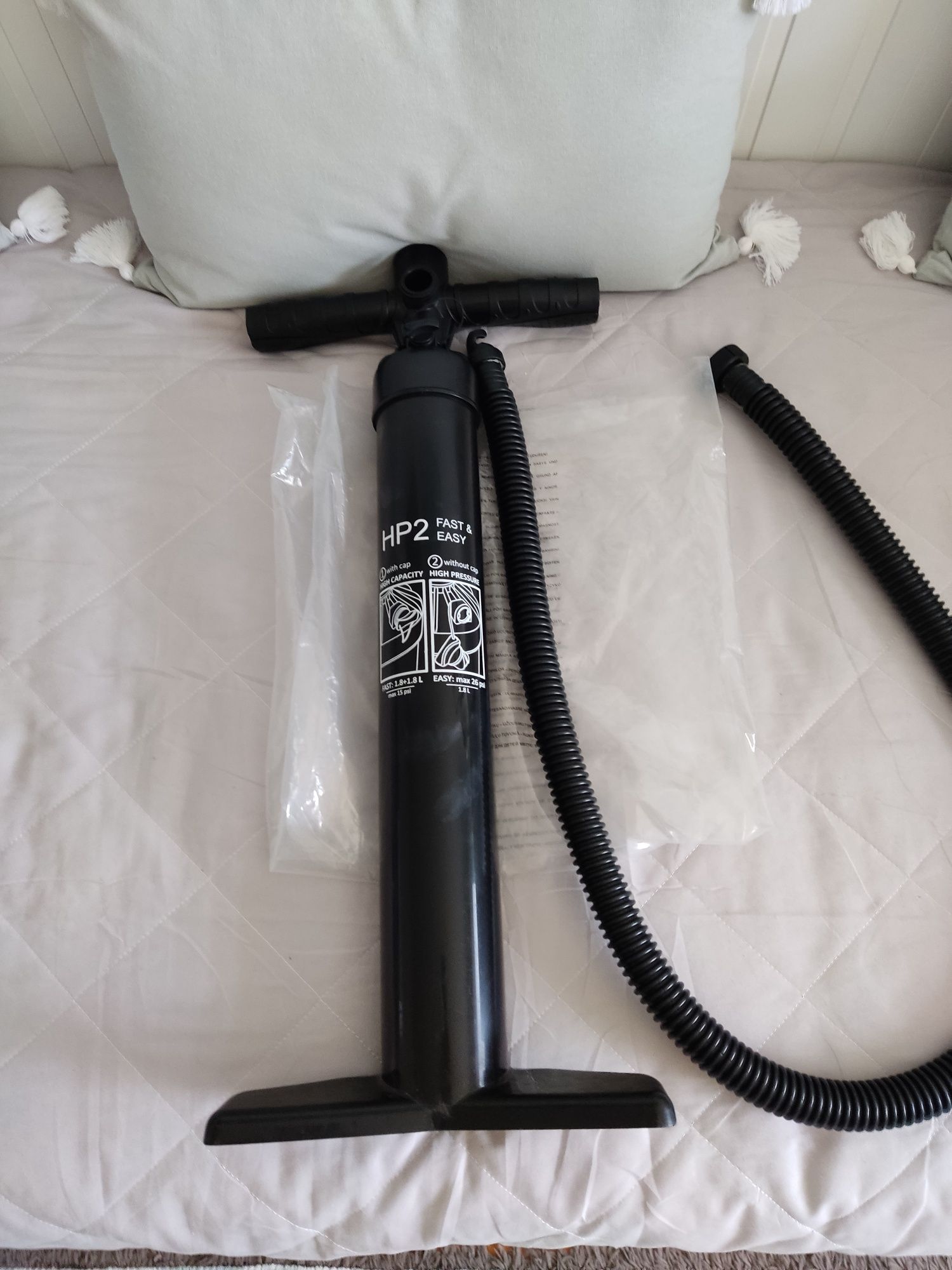 Pump de dupla acção - insufláveis