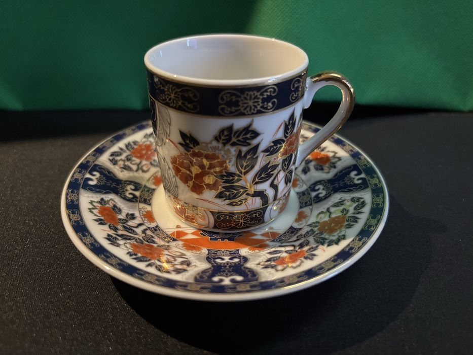Conjunto Vintage de Chávenas de Café Expresso - Porcelana Oriental