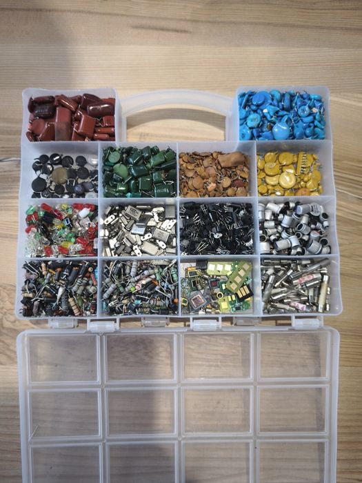 Zestaw 1kg kondensatory tranzystory - odzysk złota srebra palladu